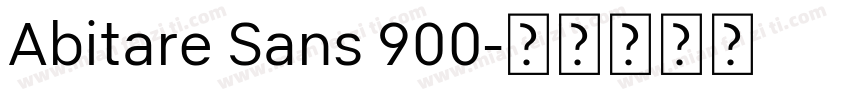 Abitare Sans 900字体转换